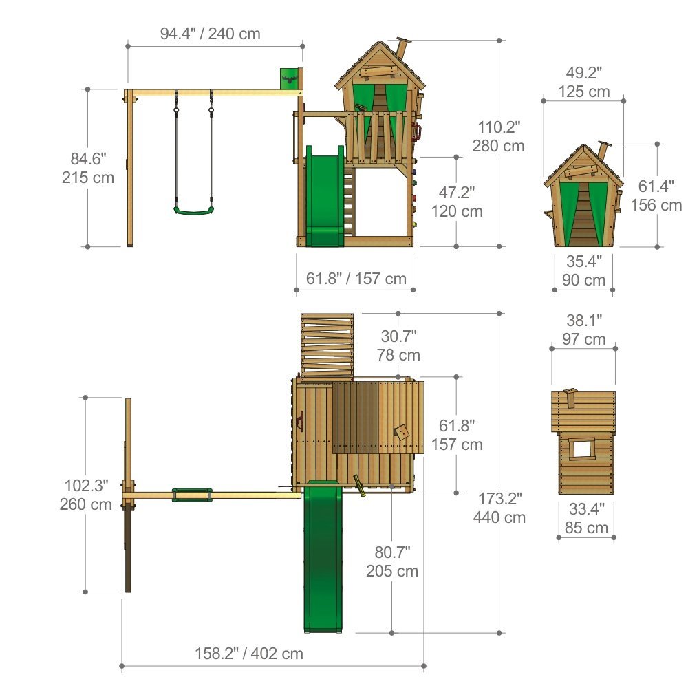 Fatmoose DonkeyDome Spielturm